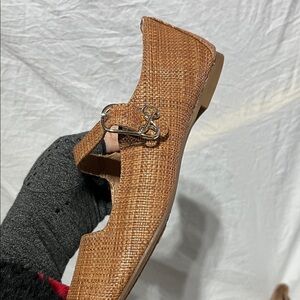 Sam & Libby Brown Loafers with Gold Accent